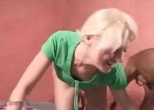 Puppy fucking a hot blonde