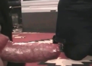 Dog cock exploding with hot cum