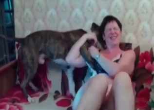 That MILF loves animals too much