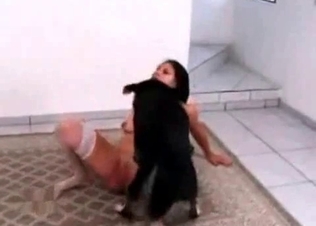 Doggy fucking its owner