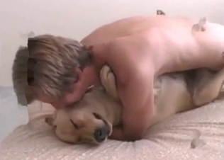 Bedroom sex for a horny puppy