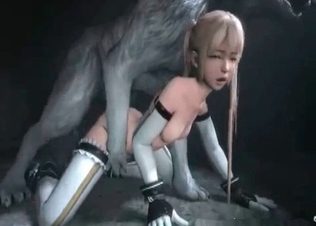 Sweet teen fucked by an animal