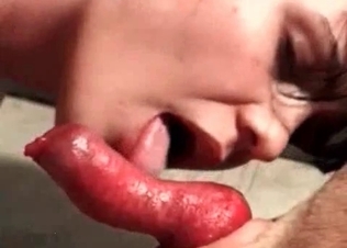 Dog gets a sensual BJ