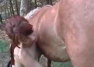 Mare fucking a ginger slut