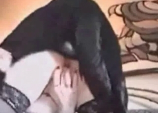 Chick fucked by a black hound