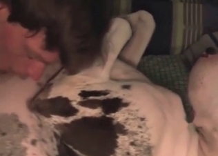 Horny pet kissing its owner