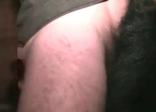 Dude fucking his little dog