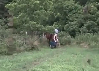 Pleasuring this tight little horse