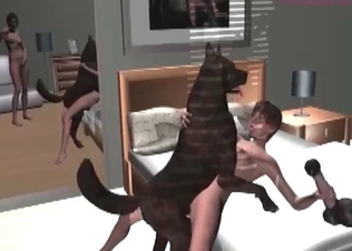 Black Doberman fucking like there’s no tomorrow