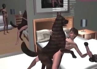Black Doberman fucking like there’s no tomorrow