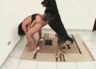 Bitch getting owned by an animal