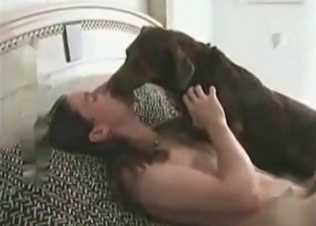 Rimjob from a cute puppy
