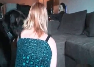 Bedroom sex for a horny black puppy