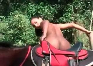 Chick enjoys animal sex