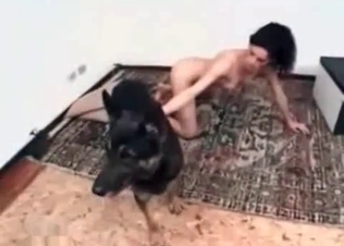 Doggy fucking this frail babe