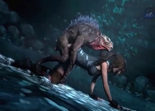 Lara Croft raped by some goblin