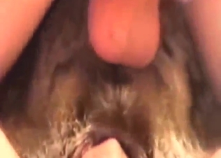 Cowgirl fucking in a bestiality porn movie