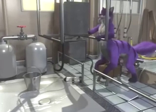 Furry creature getting milked in a taboo way